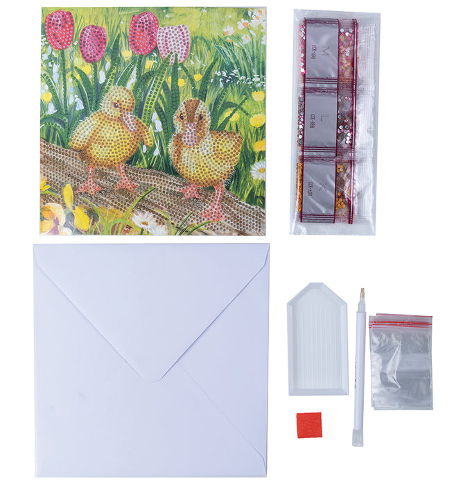 Kit de cartes CA : poussins de printemps