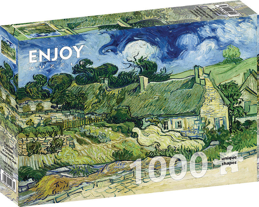 Van Gogh: Thatched Cottages at Cordeville | 1000 Piece