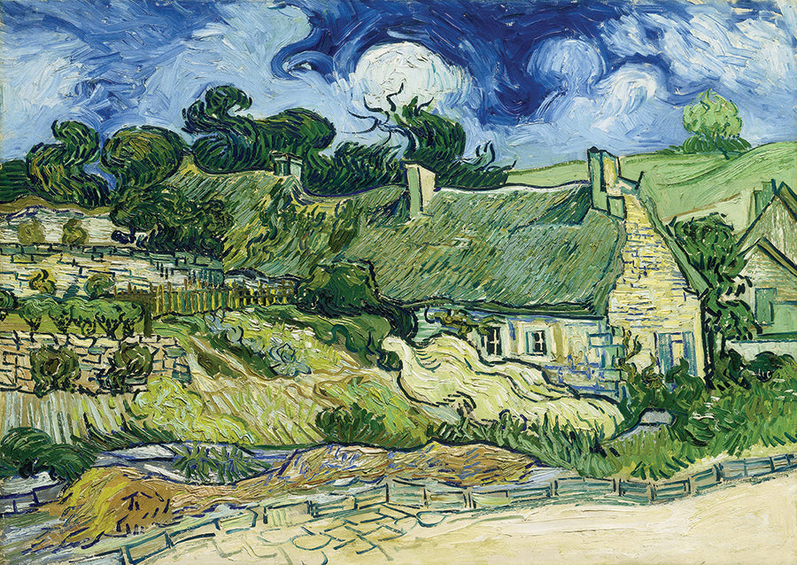 Van Gogh: Thatched Cottages at Cordeville | 1000 Piece