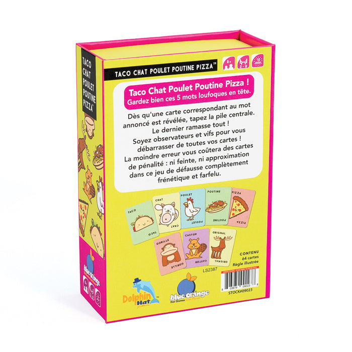 Taco Chat Poulet Poutine Pizza