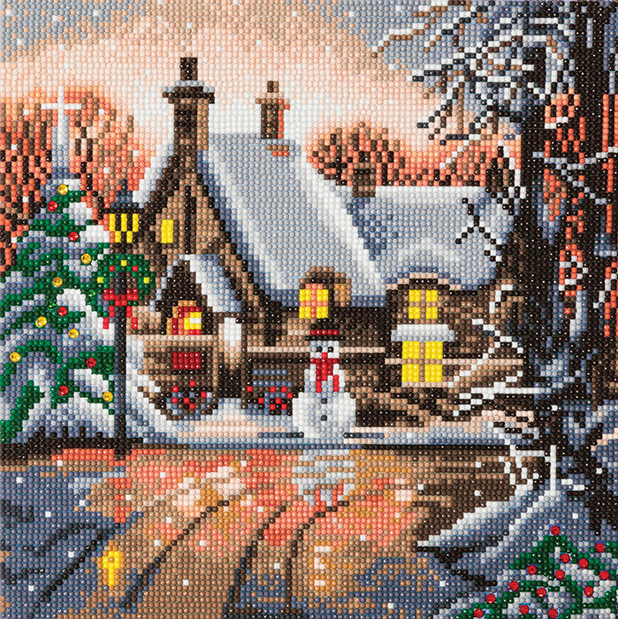 CA Mounted Kit (Med): Snowman Cottage