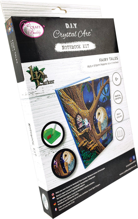 Owl & Fairy Tree Crystal Art Notebook Kit