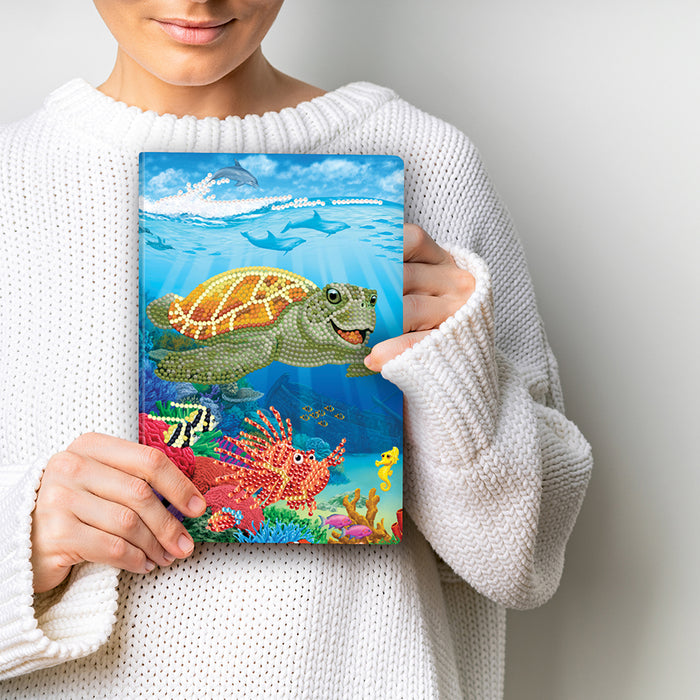 Turtle With Notebook CA Notebook Kit: Underwater Turtle — Outset Media