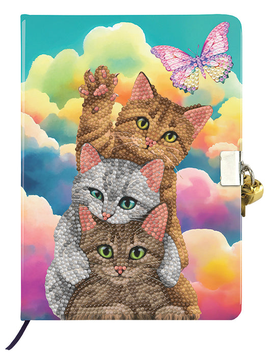 Kit journal intime CA : Chaton nuages