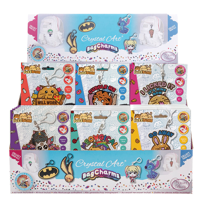 CA Bag Charm: Fuzzballs (assorted 30 in PDQ)