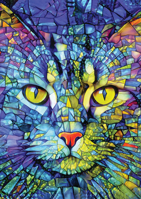 Fiona the Stained Glass Cat