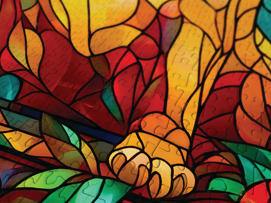 French Bulldog Stained Glass
