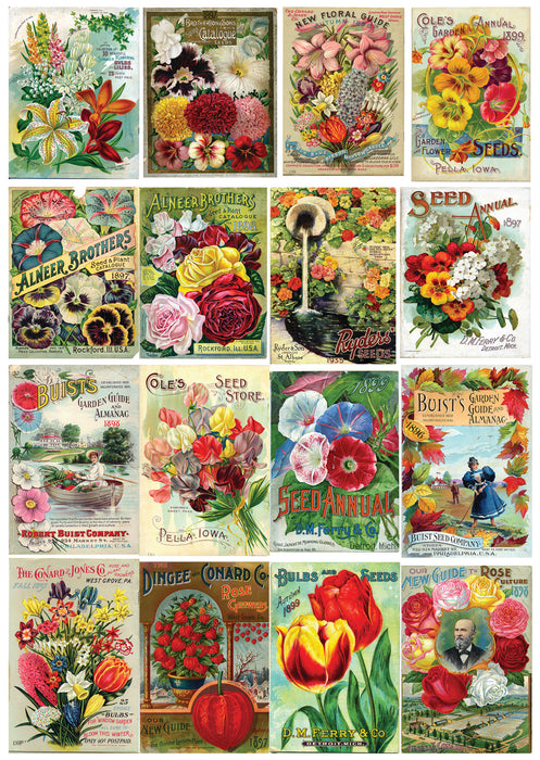 Vintage Flower Seed Packets
