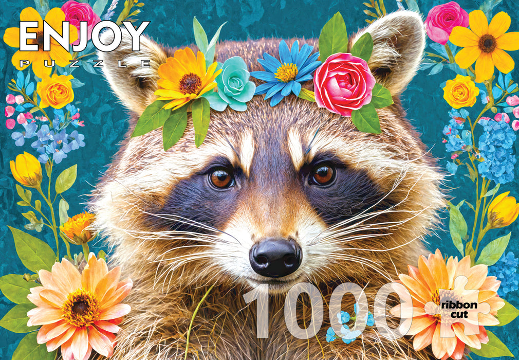 Floral Raccoon