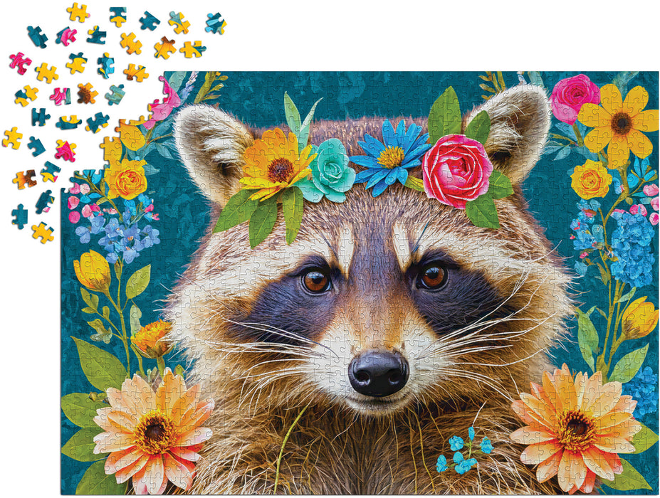 Floral Raccoon