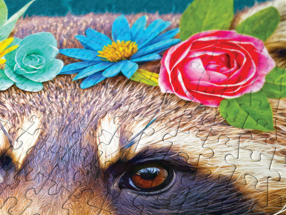 Floral Raccoon