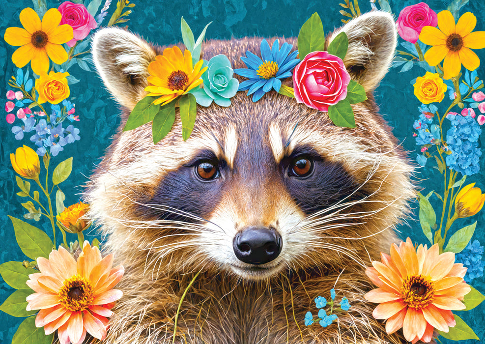 Floral Raccoon