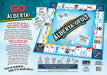Albert Opoly board with tokens and sample cards