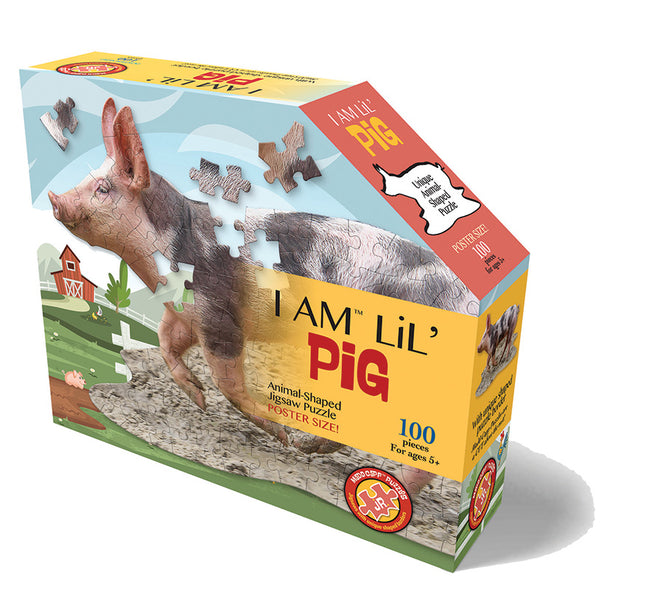 I AM Lil' Pig (100 pc) Madd Capp Shaped Puzzle - Distributed by
