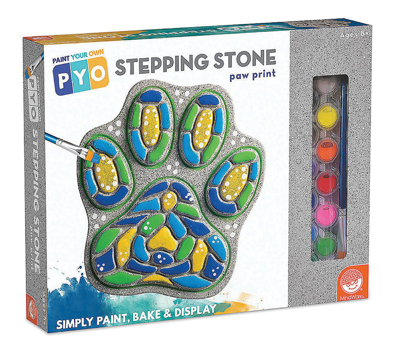 Paint Your Own Stepping Stone Paw Print