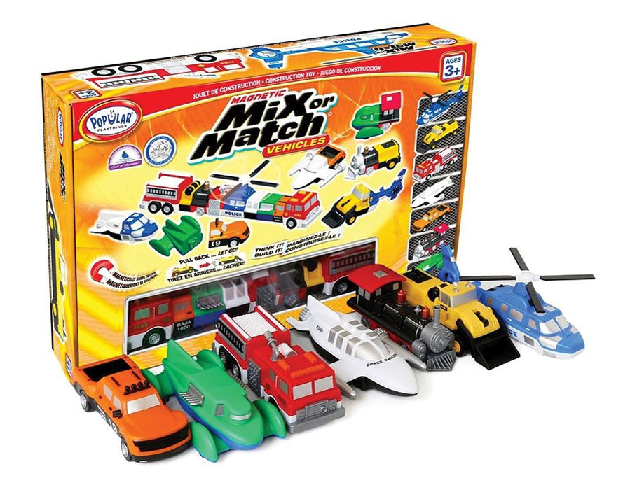 Mix or Match Vehicles - 7 Vehicle Set (Bilingual)