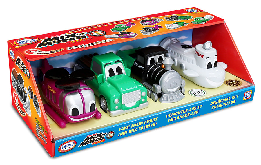 Mix or Match Vehicles Junior - Set 2 (Bilingual) — Outset Media