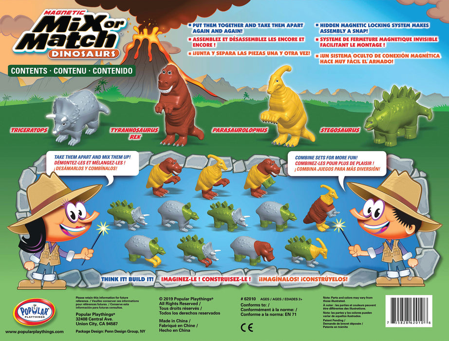 Mix or Match Dinosaurs (Bilingual)