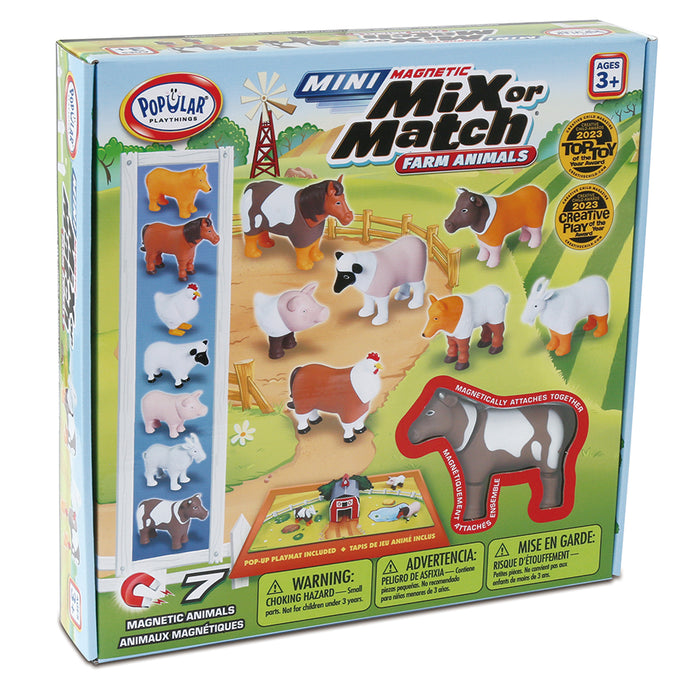 MINI Magnetic Mix or Match Farm (Bilingue)