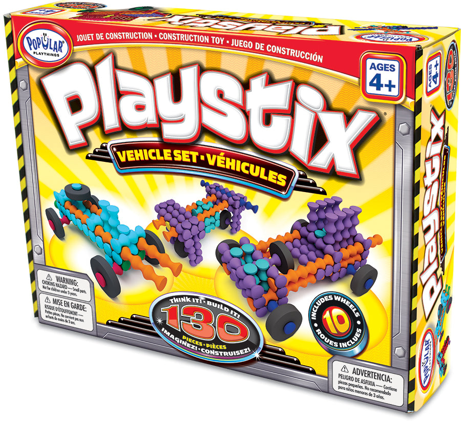 Playstix Vehicle Set 130 pcs (Bilingual) — Outset Media