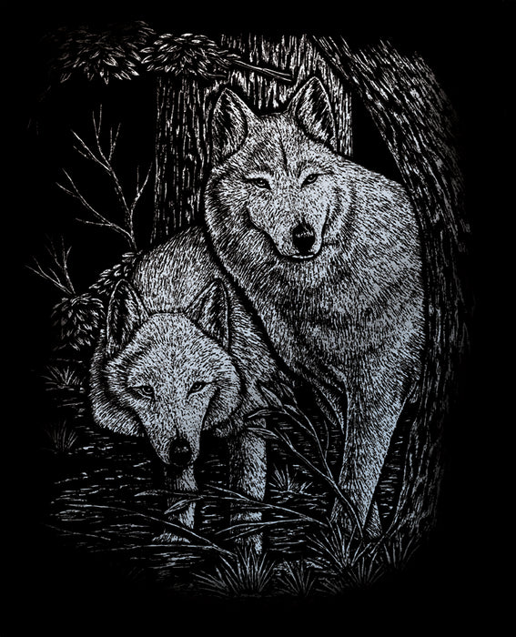 EGRVart Loups dans les arbres