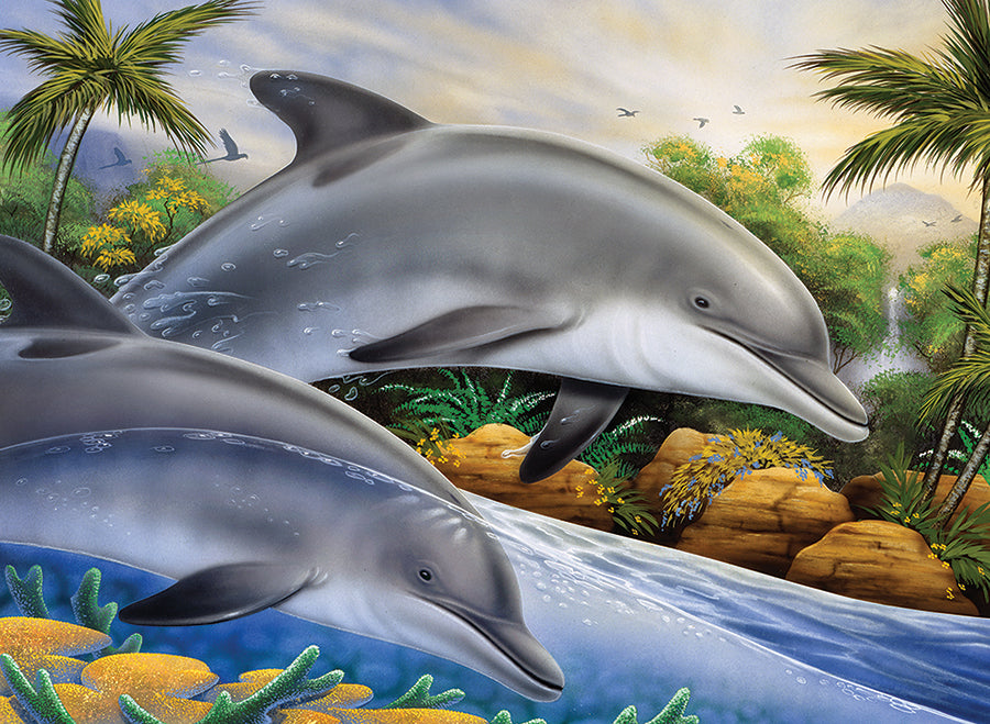 Large PBN Dolphin Island