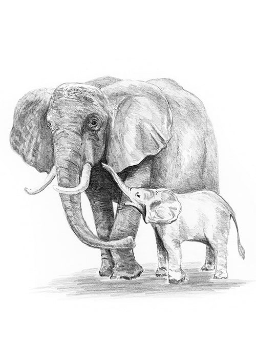 Mini SKBN Elephant and Baby